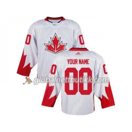 Canada Hockeydrakt Custom World Cup i ishockey 2016 Hvit - Herre
